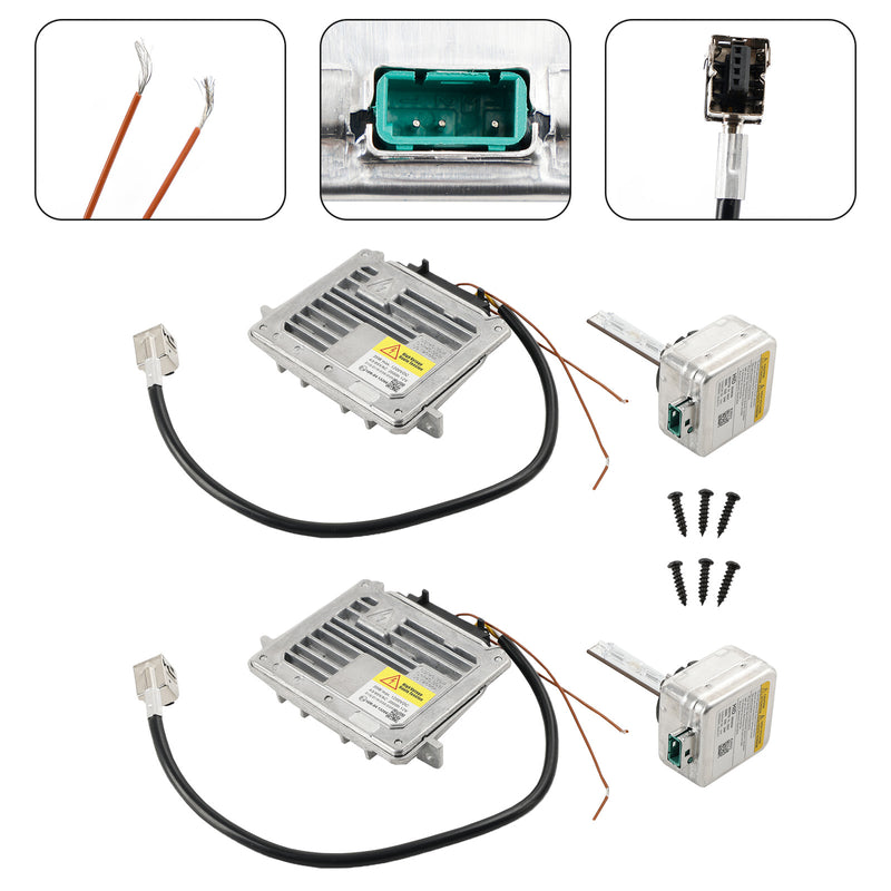 2014-2020 Grand Cherokee 2x Headlight Ballast & D3S Bulb Wire Control Unit