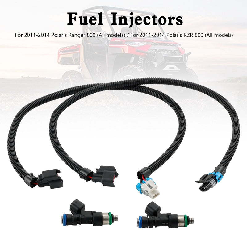 Polaris RZR Ranger 800 2011-2014 1204318 1204319 Fuel Injectors Harness (PAIR)