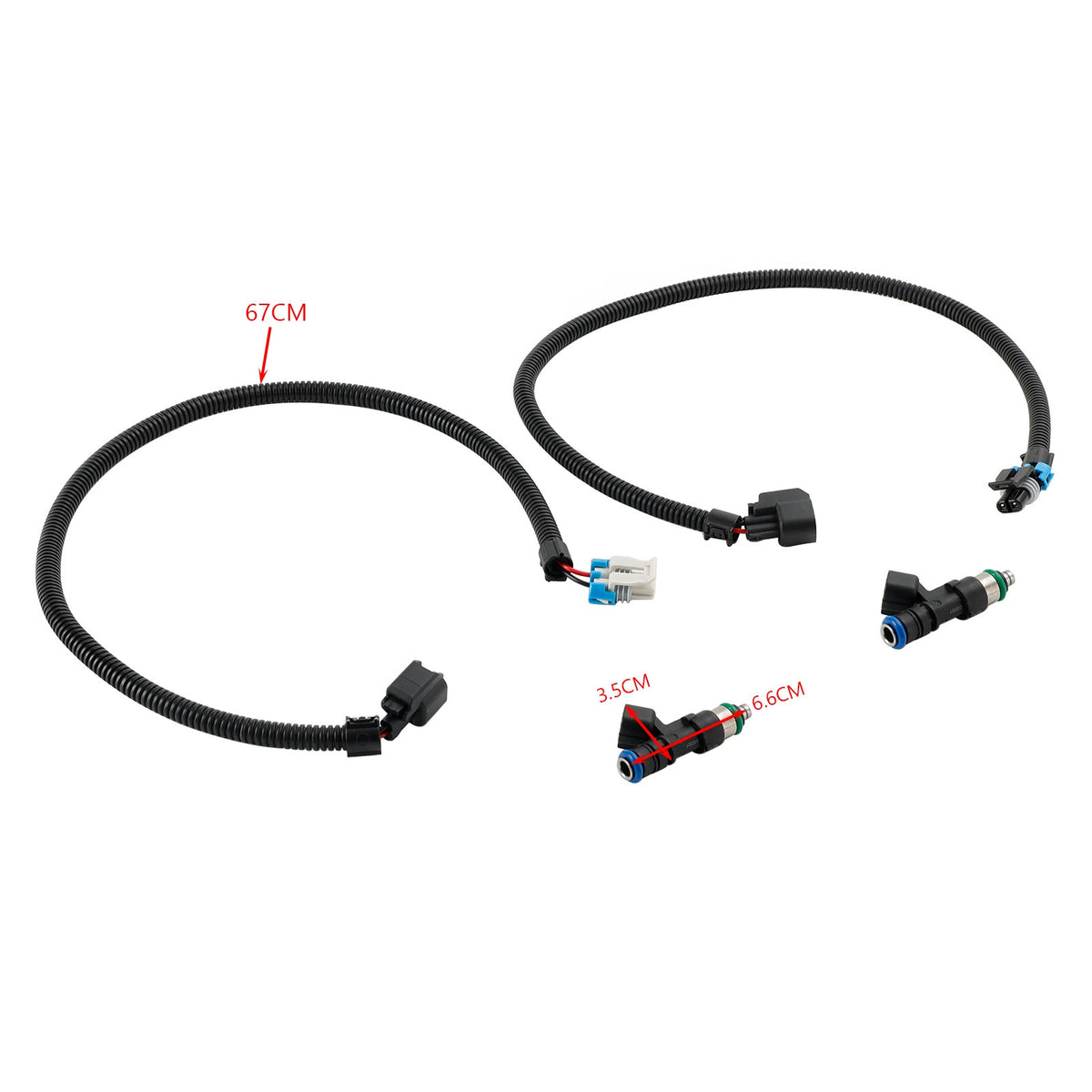 Polaris RZR Ranger 800 2011-2014 1204318 1204319 Fuel Injectors Harness (PAIR)