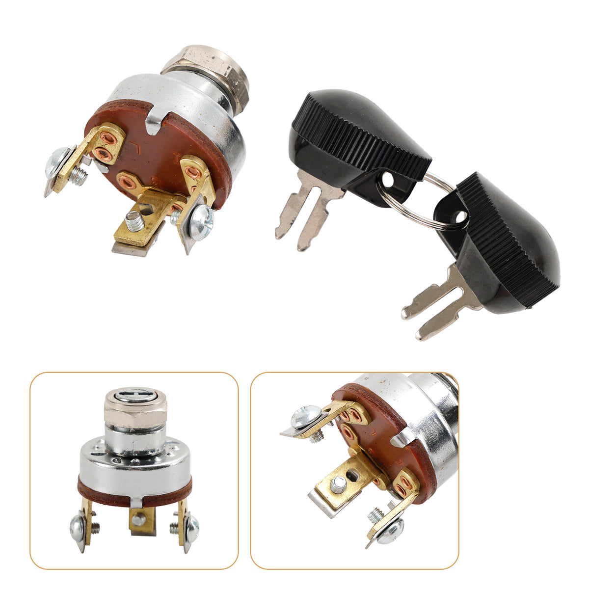 180681M93 Ignition Key Switch For Massey Ferguson Tractor TO20 TO30 TO35 50 65