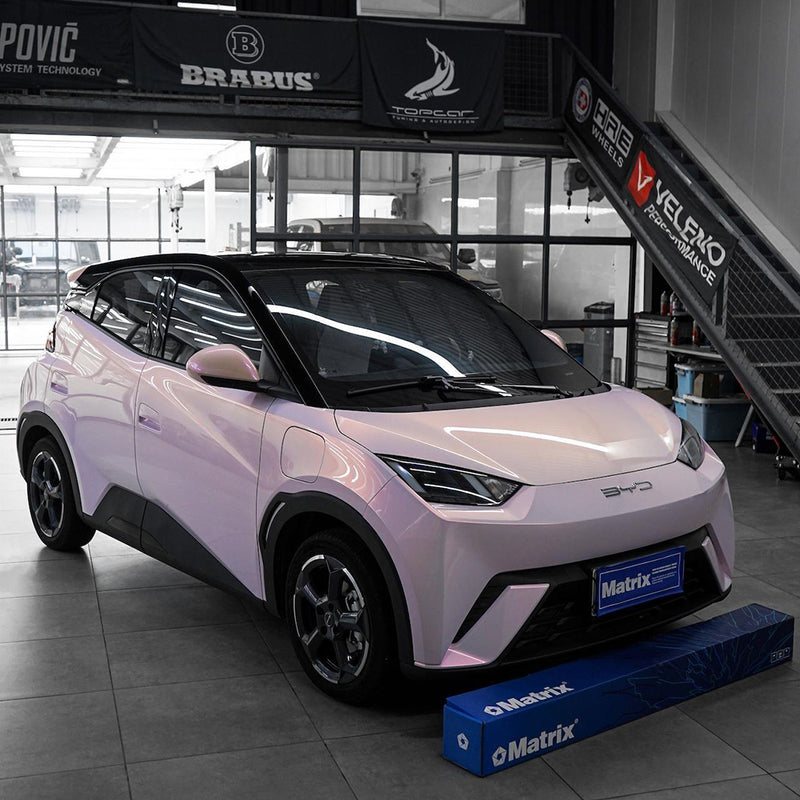 Bloom Pearl Pink PET Car Wrap Film High Gloss Vehicle Wrap