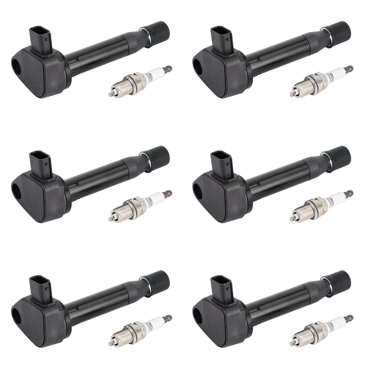 2000-2002 Honda Accord V6 3.0L 6X Ignition Coils+6X Spark Plugs Set 30520P8EA01 UF242 30520RCAA02
