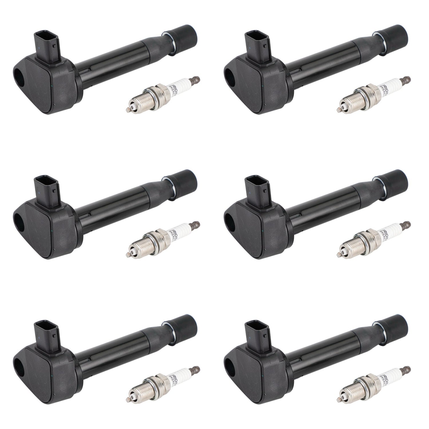 1999-2007 Honda Odyssey V6 3.5L 6X Ignition Coils+6X Spark Plugs Set 30520P8EA01 UF242 30520RCAA02