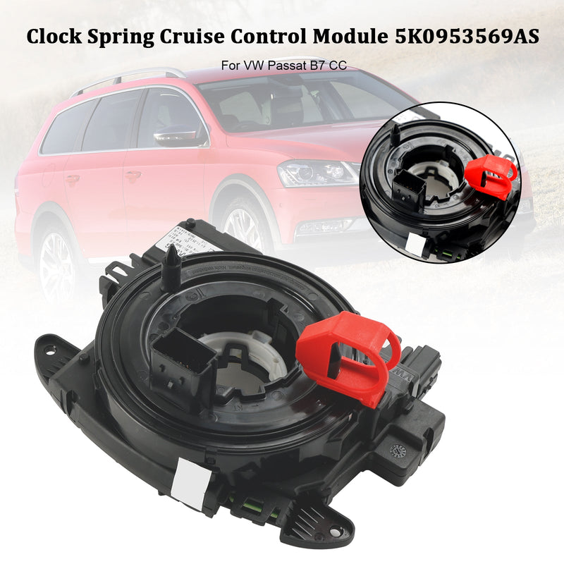 Clock Spring Cruise Control Module 5K0953569AS For VW Passat B7 CC