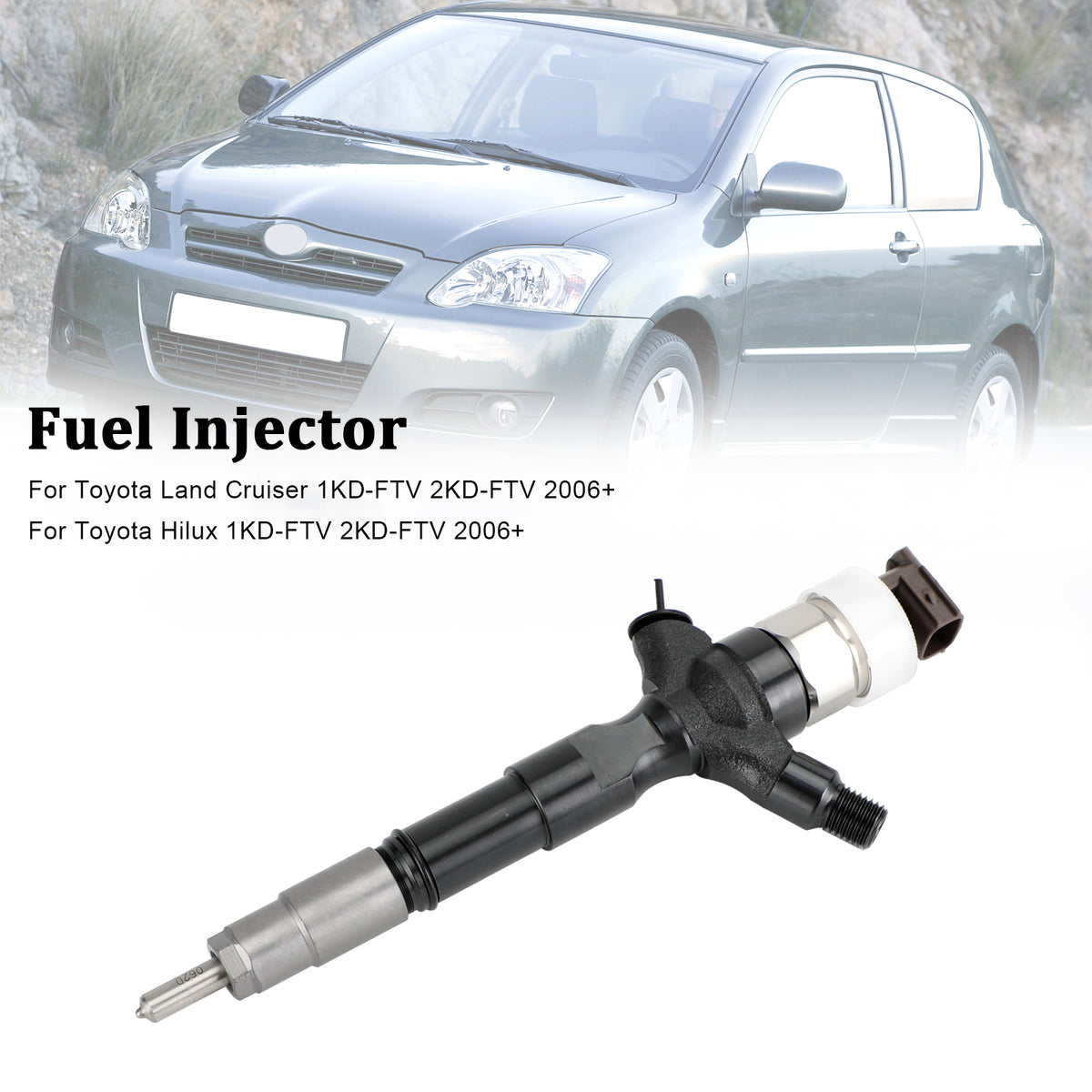 Toyota Land Cruiser Hilux 2006+ 095000-6760 1PCS Fuel Injector 23670-30140