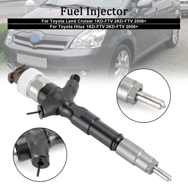 Toyota Land Cruiser Hilux 2006+ 095000-6760 1PCS Fuel Injector 23670-30140