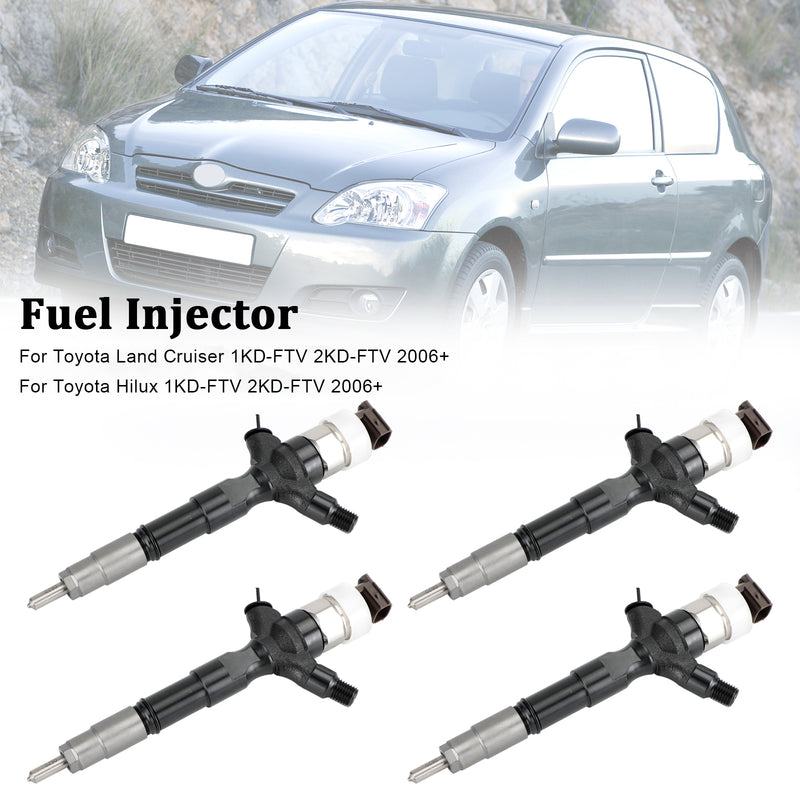 Toyota Land Cruiser Hilux 2006+ 095000-6760 4PCS Fuel Injector 23670-30140
