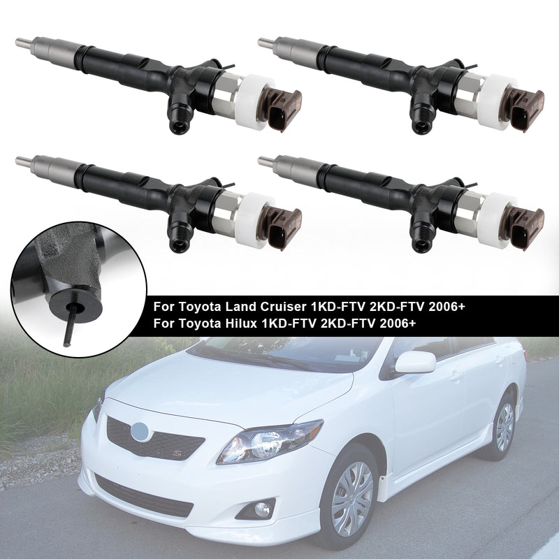 Toyota Land Cruiser Hilux 2006+ 095000-6760 4PCS Fuel Injector 23670-30140