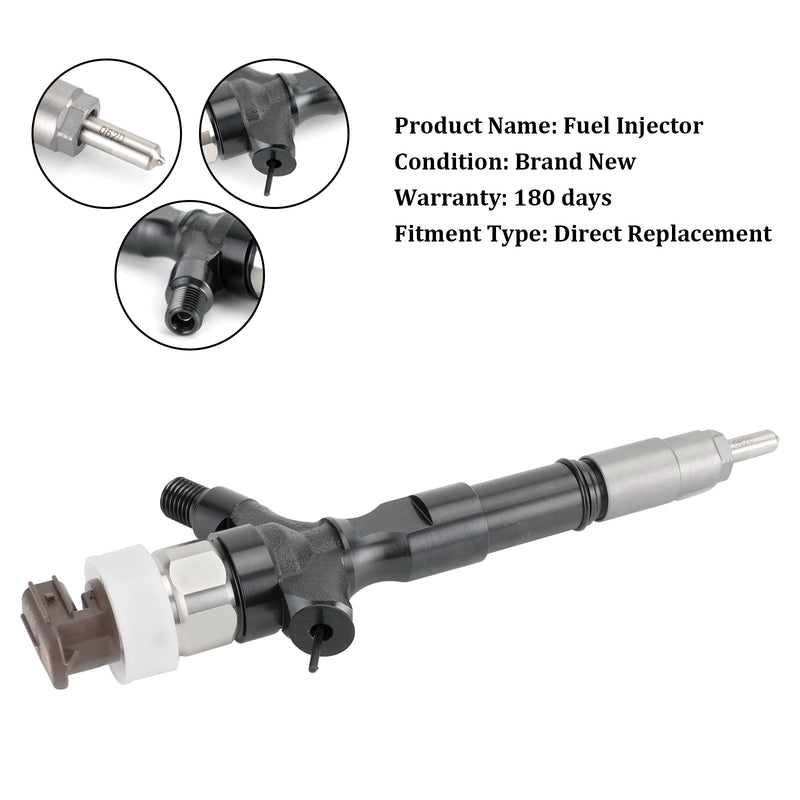 Toyota Land Cruiser Hilux 2006+ 095000-6760 1PCS Fuel Injector 23670-30140