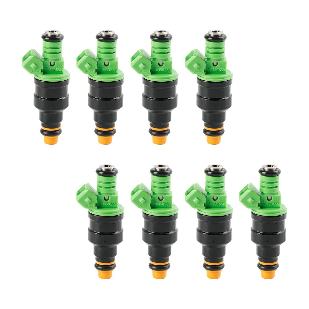 8PCS 0280150558 0280155968 Fuel Injectors Fits GM LT1 LS1 LS6 Mustang SOHC DOHC V8 440cc EV1