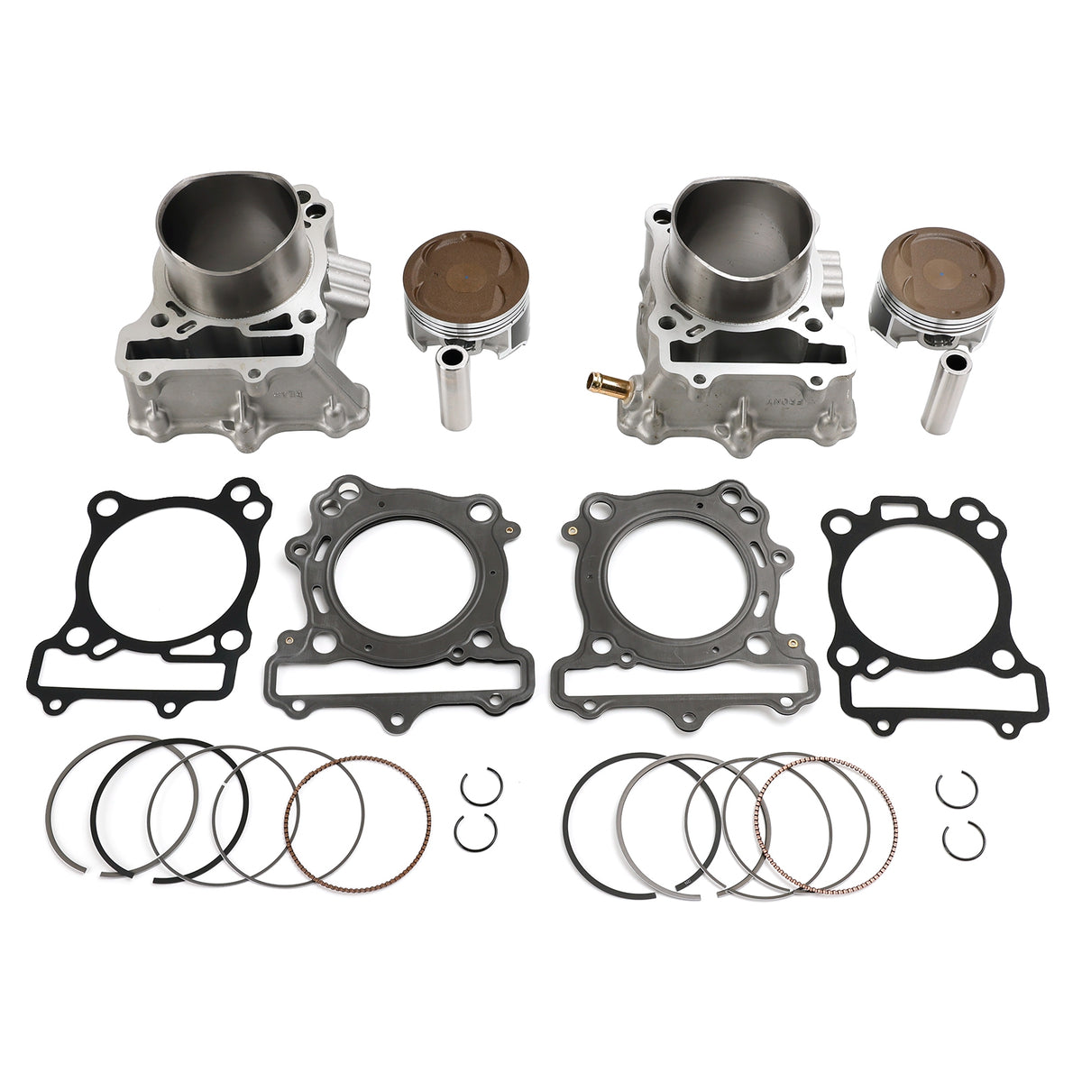 Suzuki V Strom 650 DL650 2004-2011 Front Rear Cylinder Barrel Jug Piston Kit