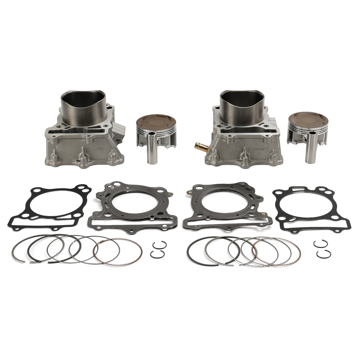 Suzuki V Strom 650 DL650 2004-2011 Front Rear Cylinder Barrel Jug Piston Kit