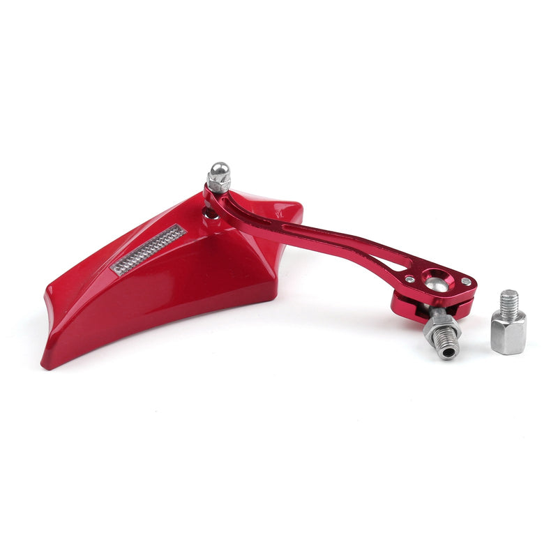Motocycle Chopper Cruiser Street Dirt Bike Rear View Mirrors 8mm 10mm Red