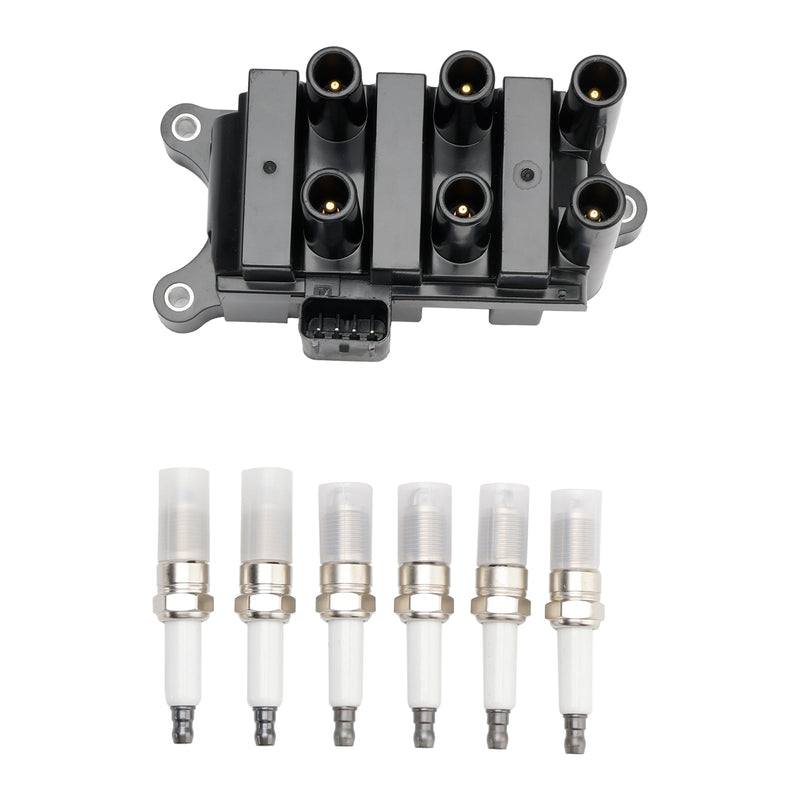 2001-2005 Mercury Sable V6 3.0L Ignition Coil+6 Spark plug+6 Wire FD498 5F2Z-12029-AD