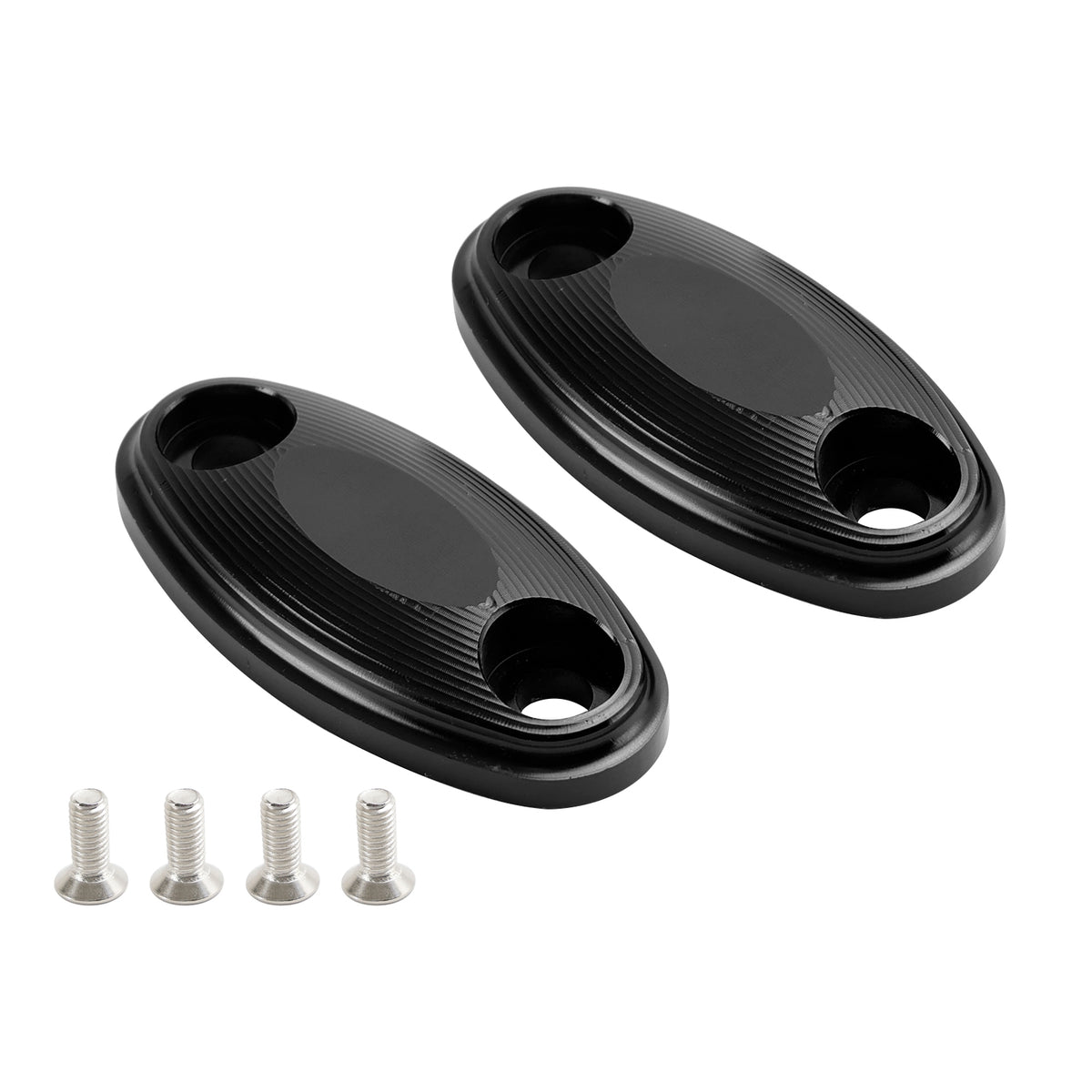 Honda CBR500R CBR600RR 2013-2020 CNC Aluminum Black Mirror Block Off Plates