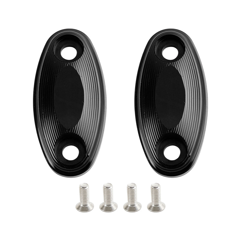 Honda CBR500R CBR600RR 2013-2020 CNC Aluminum Black Mirror Block Off Plates