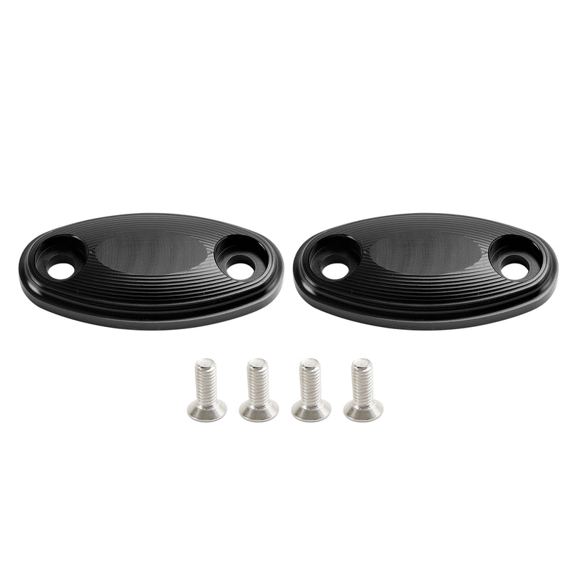 Honda CBR500R CBR600RR 2013-2020 CNC Aluminum Black Mirror Block Off Plates