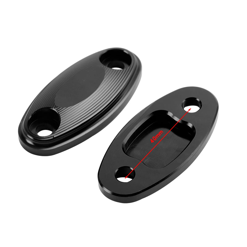 Honda CBR500R CBR600RR 2013-2020 CNC Aluminum Black Mirror Block Off Plates