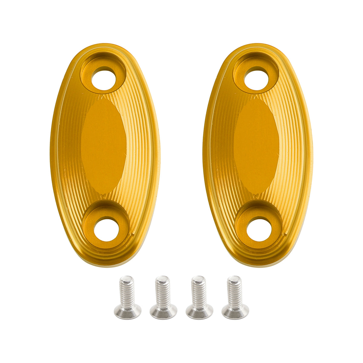 Honda CBR500R CBR600RR 2013-2020 CNC Aluminum Gold Mirror Block Off Plates
