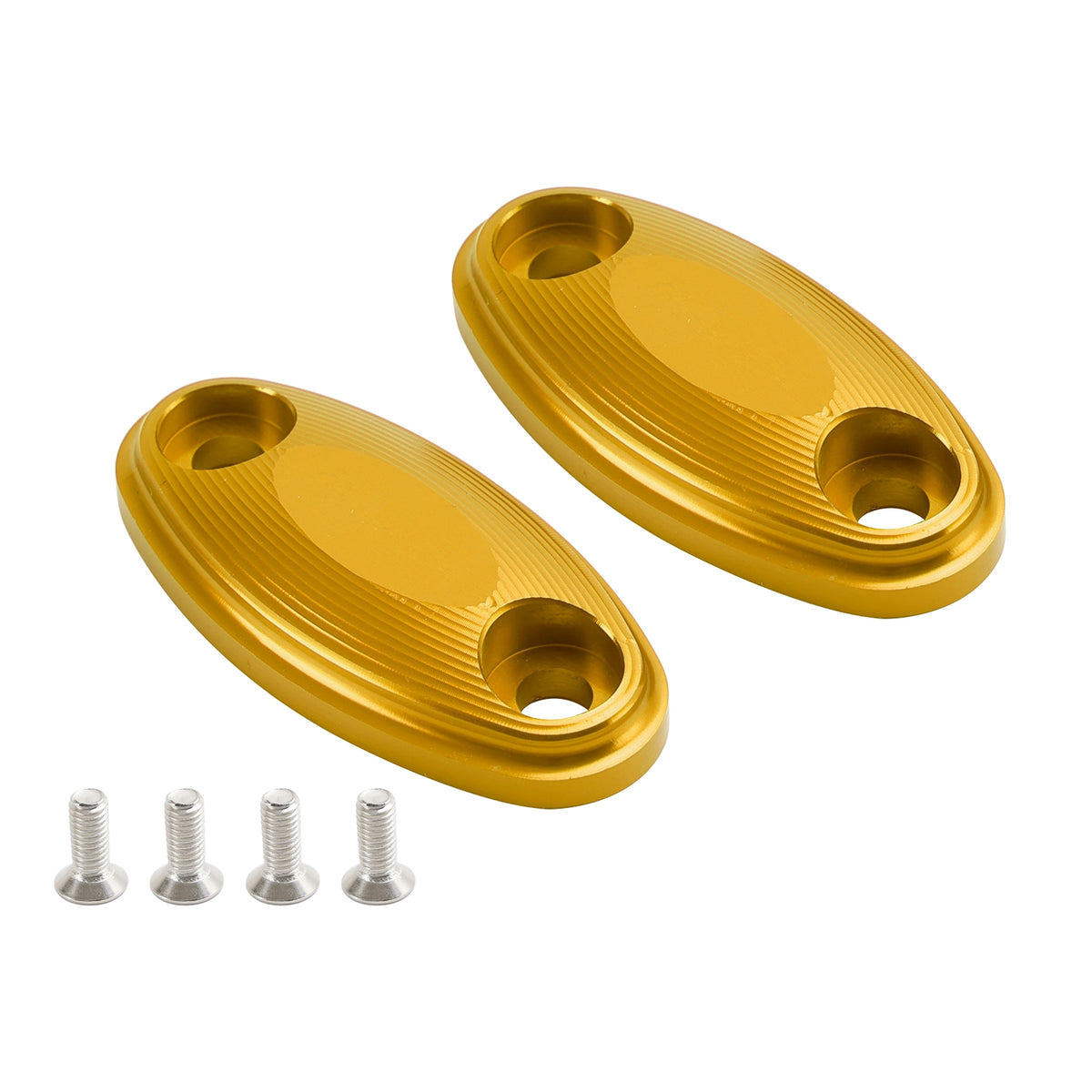 Honda CBR500R CBR600RR 2013-2020 CNC Aluminum Gold Mirror Block Off Plates