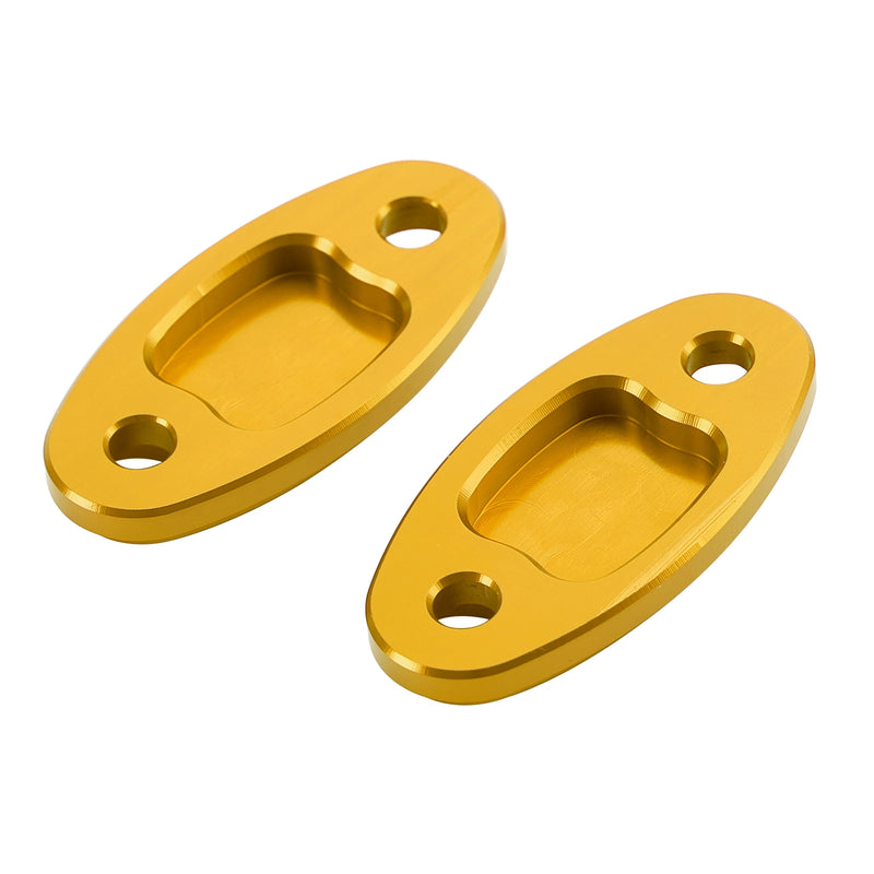 Honda CBR500R CBR600RR 2013-2020 CNC Aluminum Gold Mirror Block Off Plates