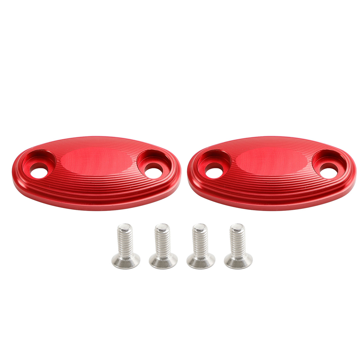 Honda CBR500R CBR600RR 2013-2020 CNC Aluminum Red Mirror Block Off Plates