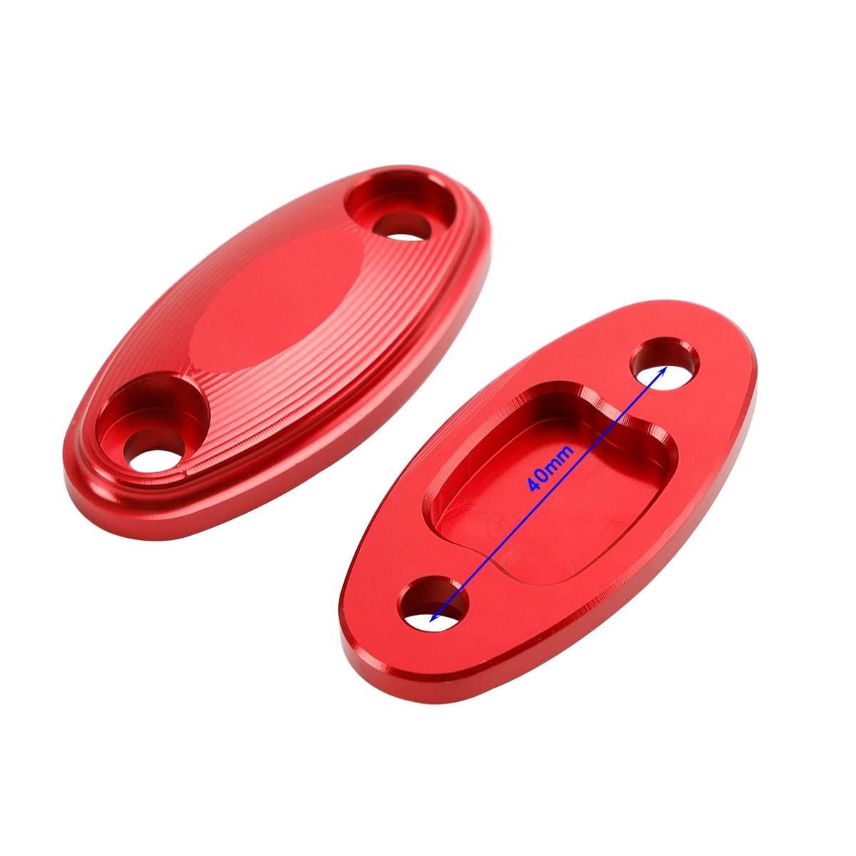 Honda CBR500R CBR600RR 2013-2020 CNC Aluminum Red Mirror Block Off Plates