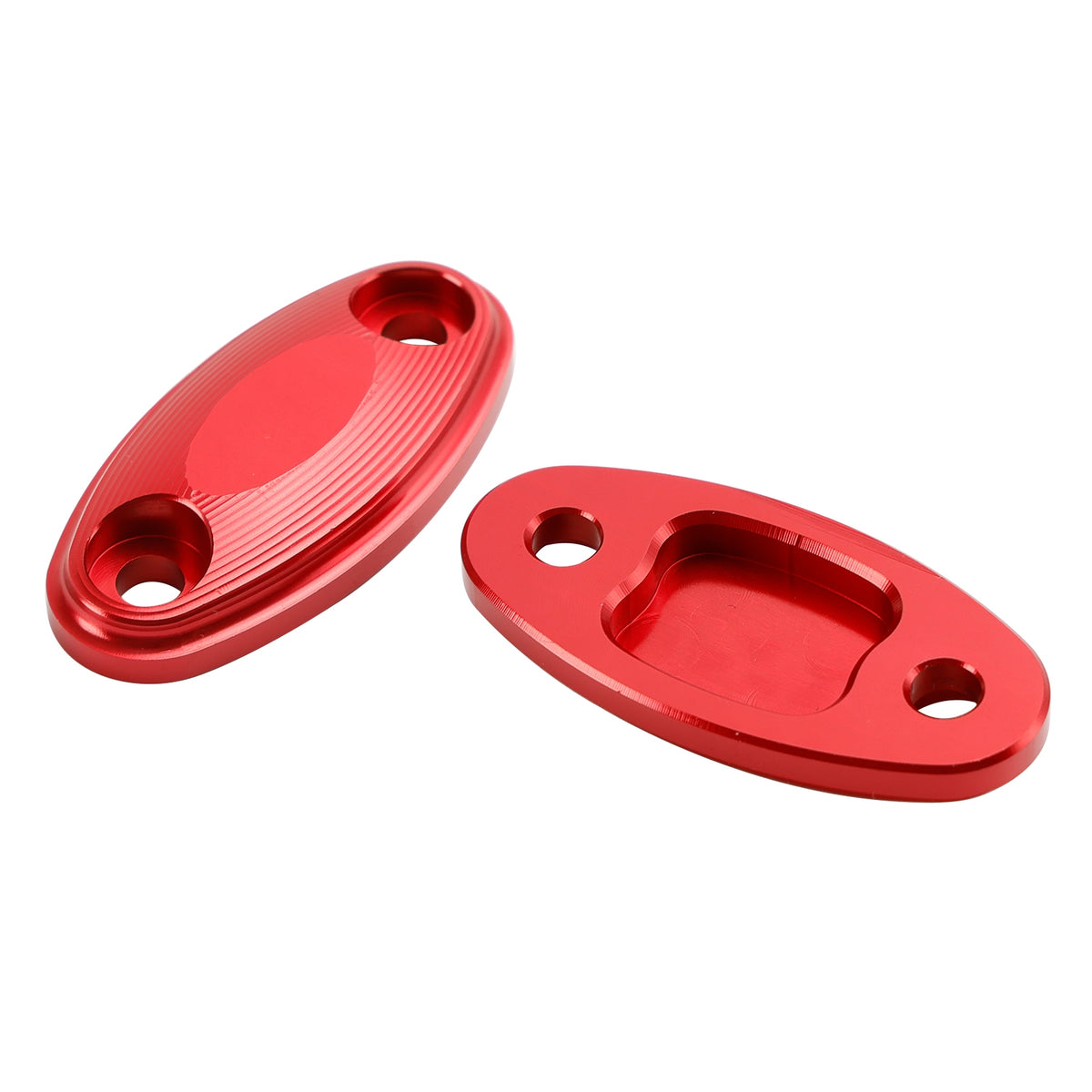 Honda CBR500R CBR600RR 2013-2020 CNC Aluminum Red Mirror Block Off Plates