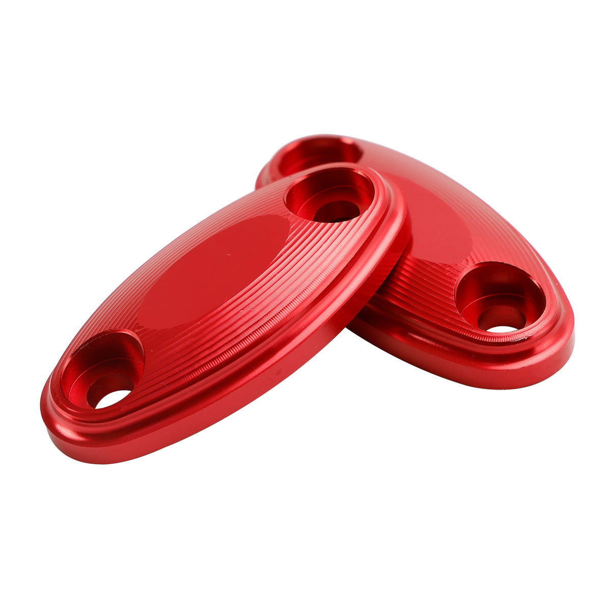 Honda CBR500R CBR600RR 2013-2020 CNC Aluminum Red Mirror Block Off Plates