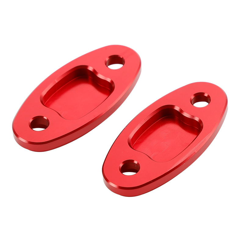 Honda CBR500R CBR600RR 2013-2020 CNC Aluminum Red Mirror Block Off Plates