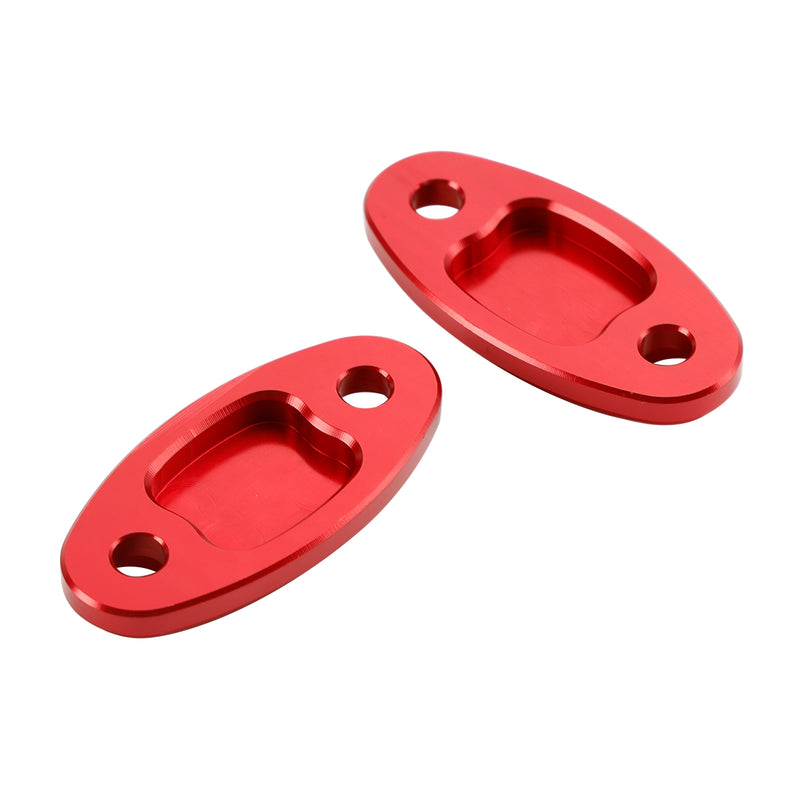 Honda CBR500R CBR600RR 2013-2020 CNC Aluminum Red Mirror Block Off Plates