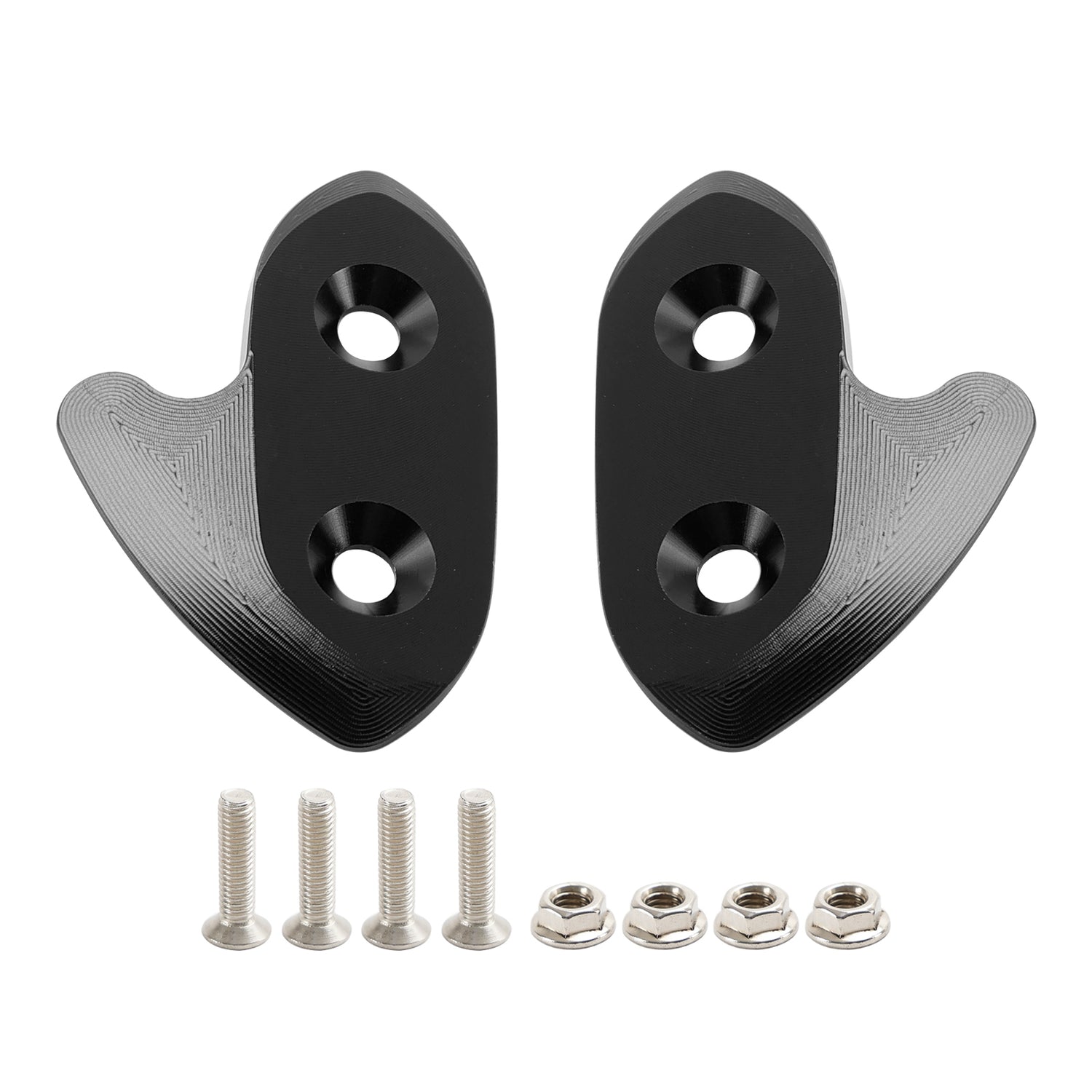 Yamaha R1/R1M/R1S 2015-2019 CNC Aluminum Black Mirror Block Off Plates