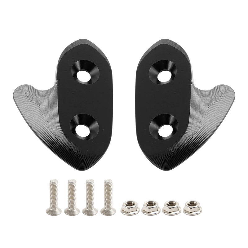 Yamaha R1/R1M/R1S 2015-2019 CNC Aluminum Black Mirror Block Off Plates