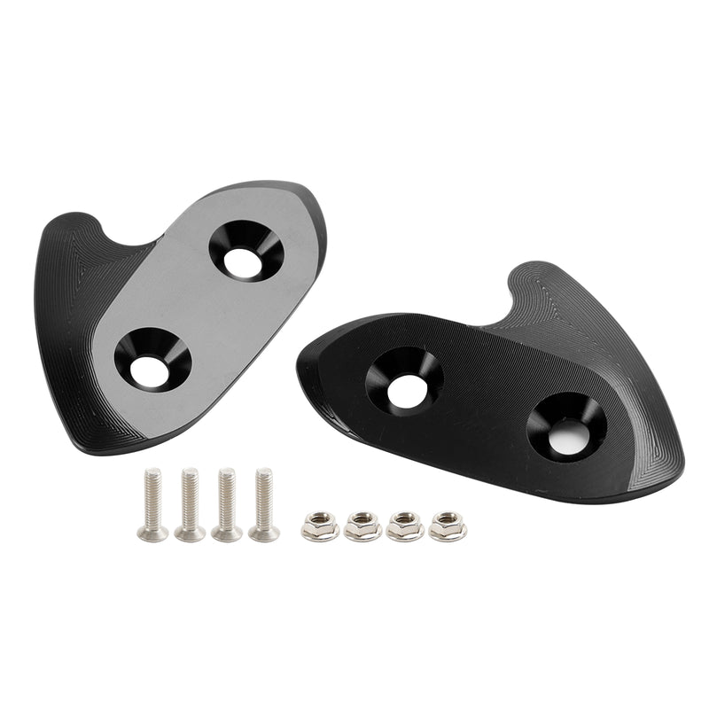 Yamaha R1/R1M/R1S 2015-2019 CNC Aluminum Black Mirror Block Off Plates