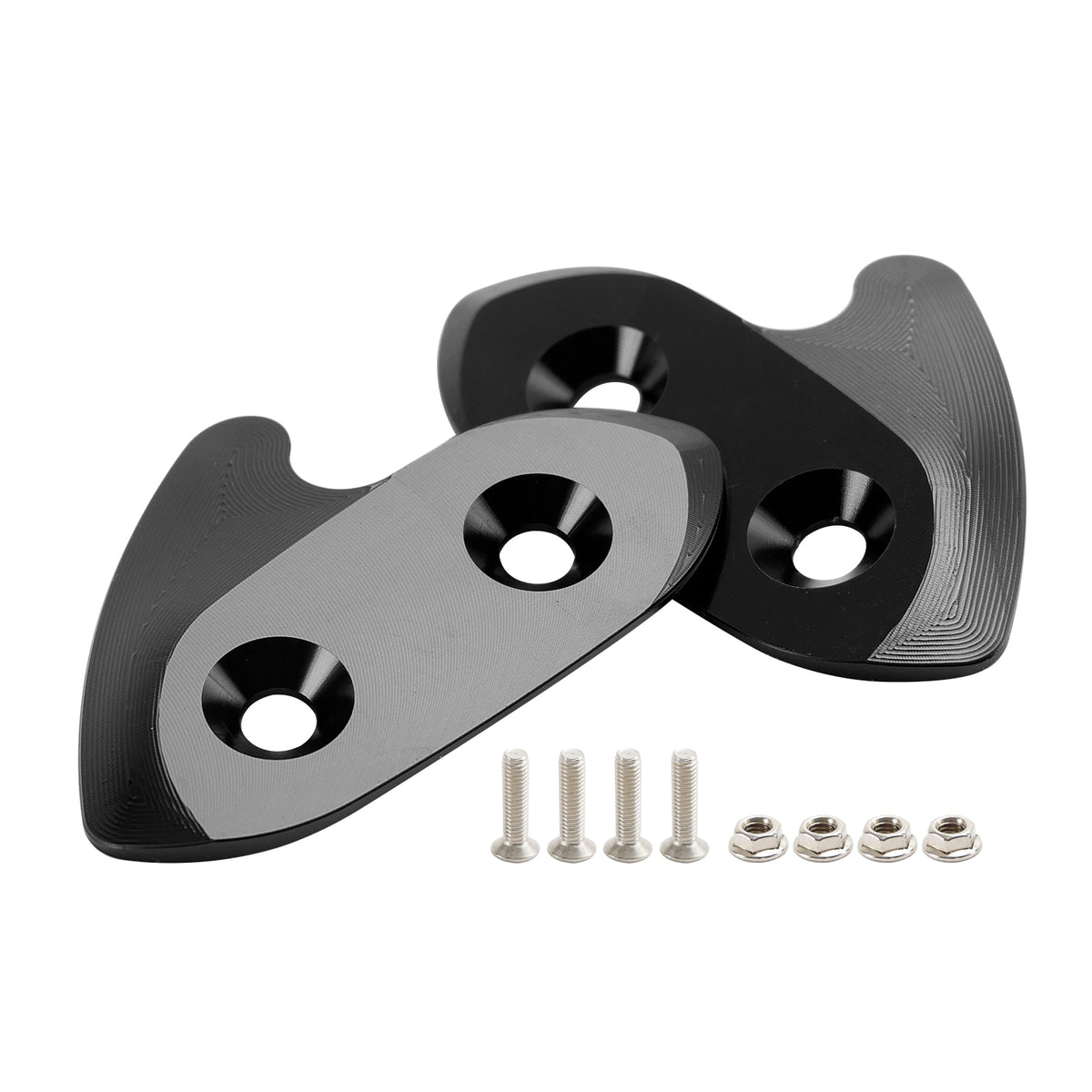 Yamaha R1/R1M/R1S 2015-2019 CNC Aluminum Black Mirror Block Off Plates