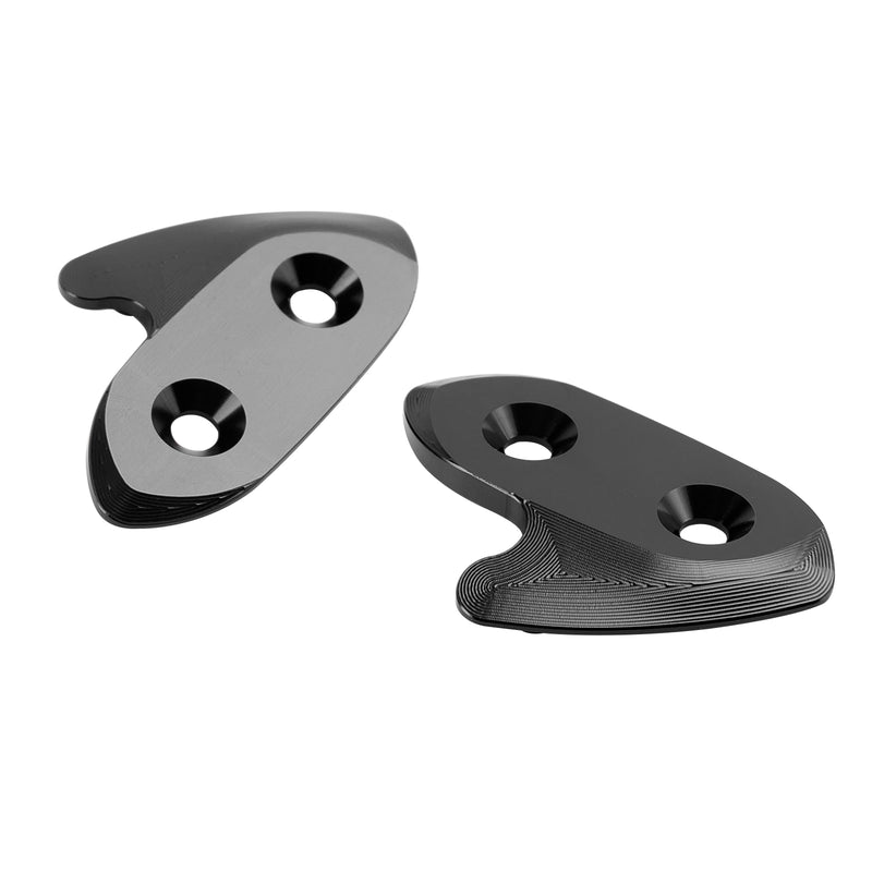 Yamaha R1/R1M/R1S 2015-2019 CNC Aluminum Black Mirror Block Off Plates