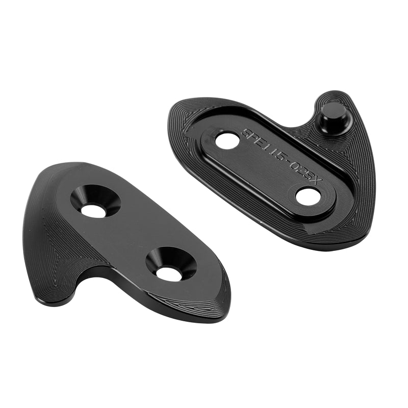 Yamaha R1/R1M/R1S 2015-2019 CNC Aluminum Black Mirror Block Off Plates