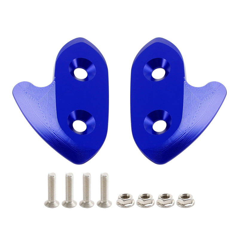 Yamaha R1/R1M/R1S 2015-2019 CNC Aluminum Blue Mirror Block Off Plates