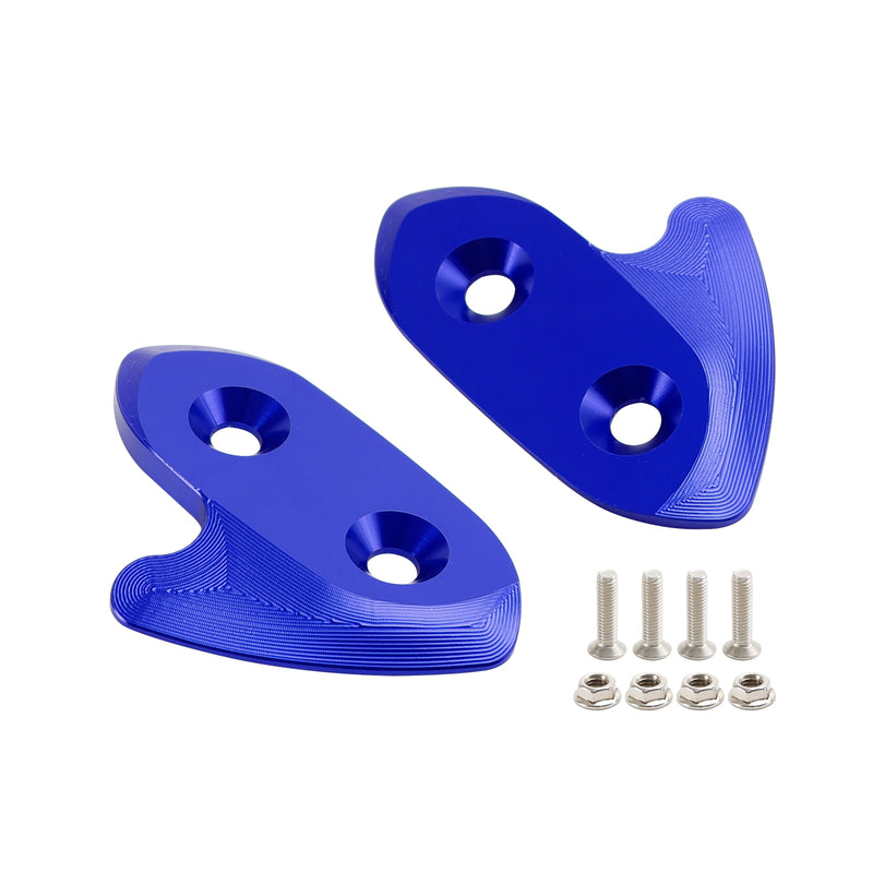 Yamaha R1/R1M/R1S 2015-2019 CNC Aluminum Blue Mirror Block Off Plates