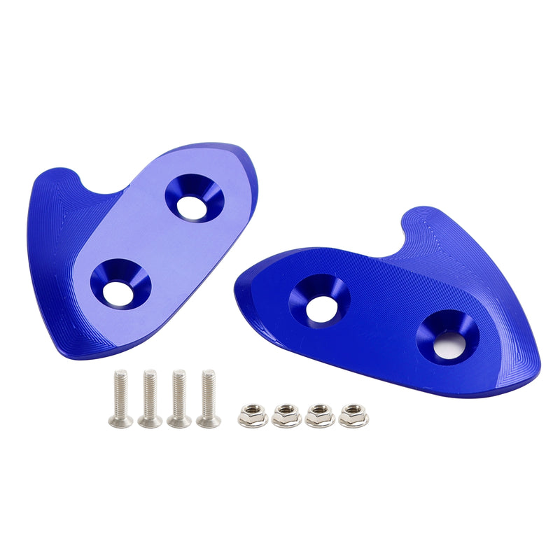 Yamaha R1/R1M/R1S 2015-2019 CNC Aluminum Blue Mirror Block Off Plates