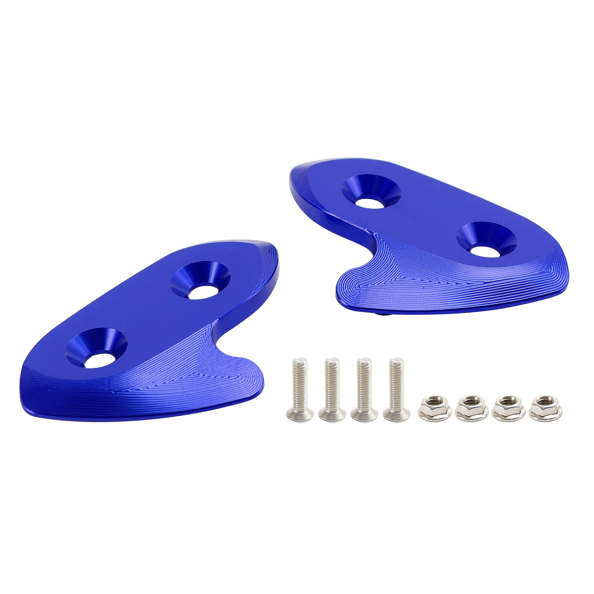 Yamaha R1/R1M/R1S 2015-2019 CNC Aluminum Blue Mirror Block Off Plates