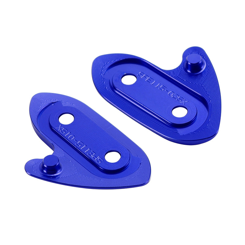 Yamaha R1/R1M/R1S 2015-2019 CNC Aluminum Blue Mirror Block Off Plates