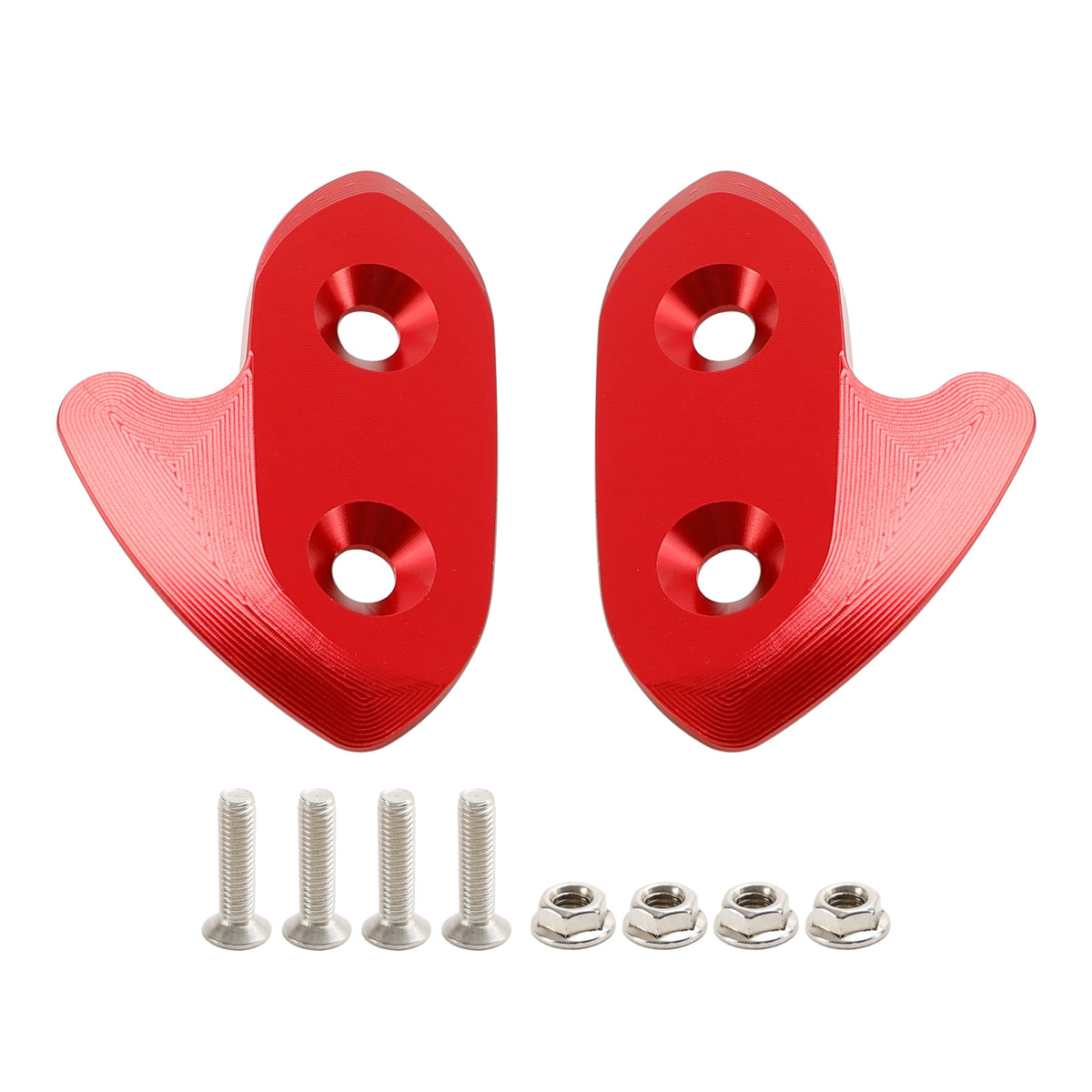 Yamaha R1/R1M/R1S 2015-2019 CNC Aluminum Red Mirror Block Off Plates