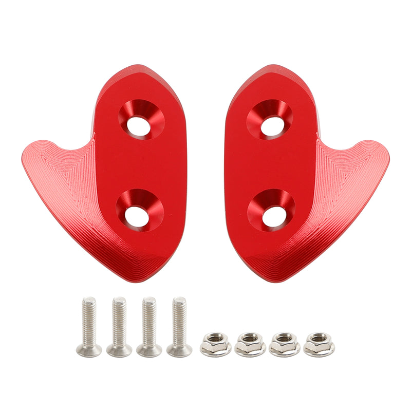 Yamaha R1/R1M/R1S 2015-2019 CNC Aluminum Red Mirror Block Off Plates