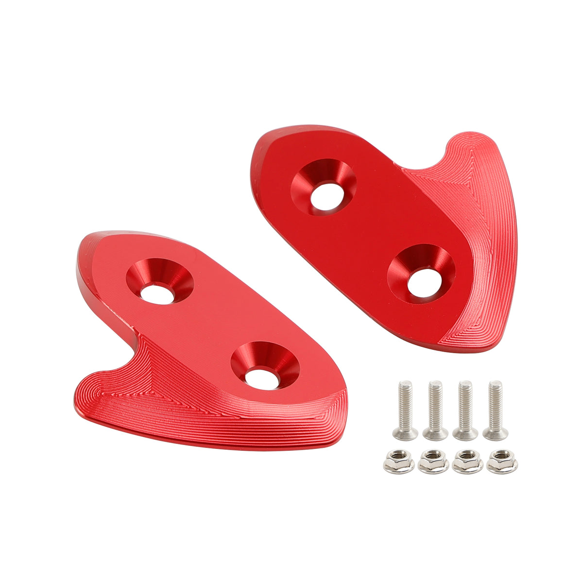 Yamaha R1/R1M/R1S 2015-2019 CNC Aluminum Red Mirror Block Off Plates