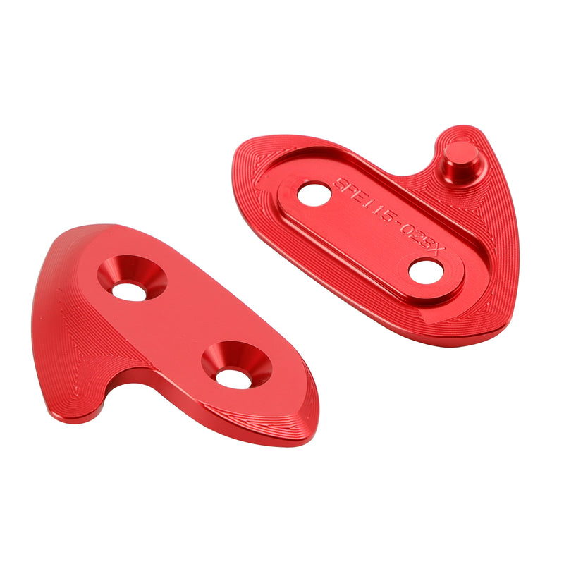 Yamaha R1/R1M/R1S 2015-2019 CNC Aluminum Red Mirror Block Off Plates