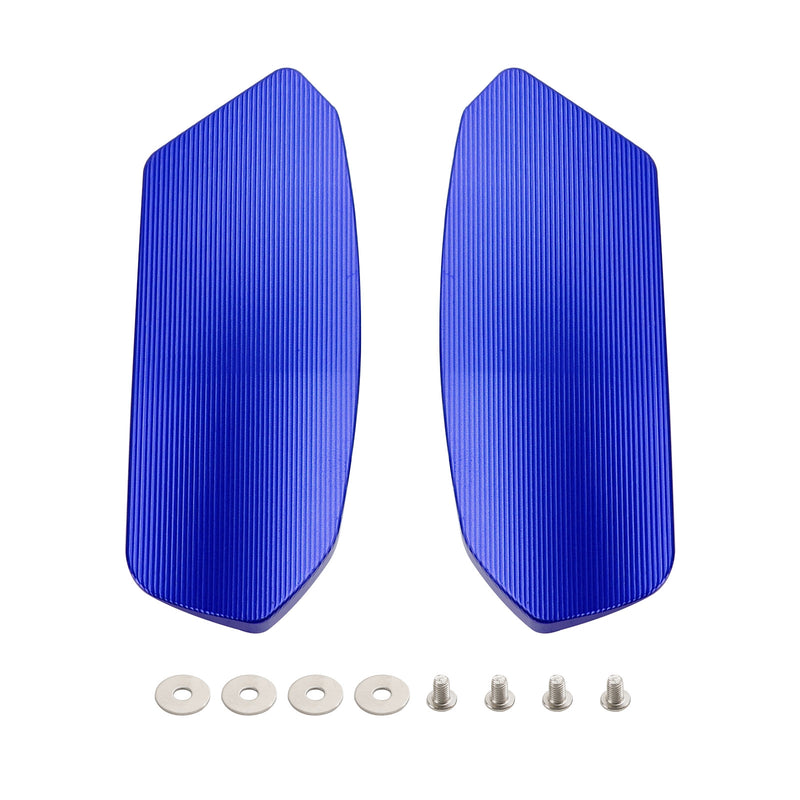 Suzuki GSXR1000 GSXR1000R 2017-2024 CNC Aluminum Blue Mirror Block Off Plates