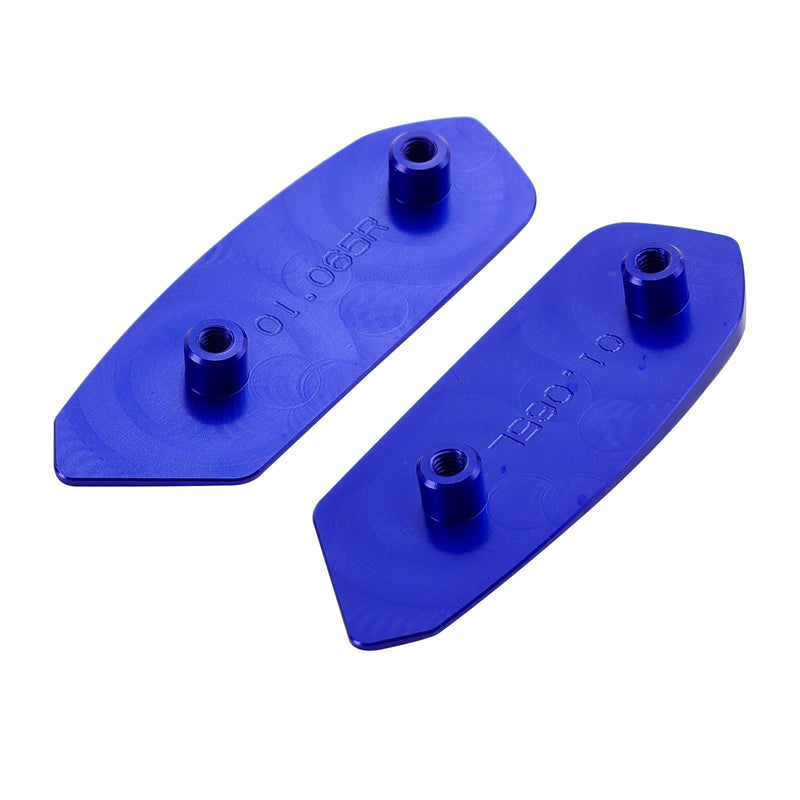 Suzuki GSXR1000 GSXR1000R 2017-2024 CNC Aluminum Blue Mirror Block Off Plates