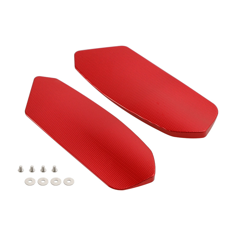 Suzuki GSXR1000 GSXR1000R 2017-2024 CNC Aluminum Red Mirror Block Off Plates