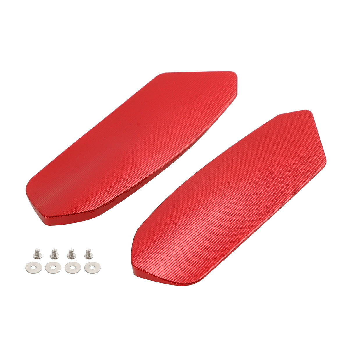 Suzuki GSXR1000 GSXR1000R 2017-2024 CNC Aluminum Red Mirror Block Off Plates